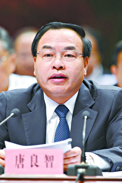 唐良智作总结讲话。记者周超 摄
